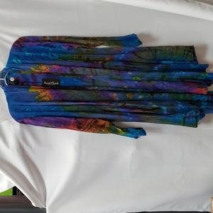 TIE DYED CARDIGAN #13- BY SACRED THREADS-ONE SIZE